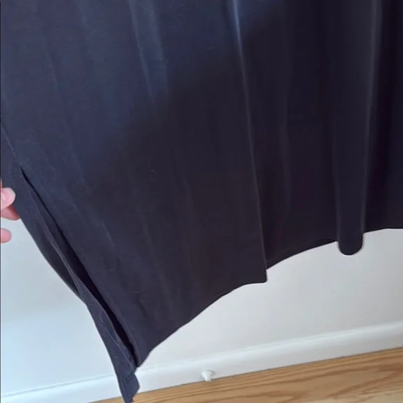 monki short sleeve washed black shift maxi dress - Picture 3 of 5